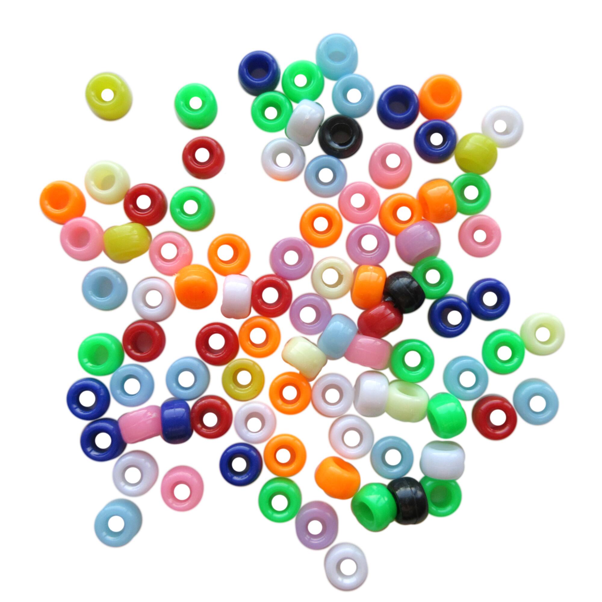 1lb. Opaque Pony Beads by Creatology™, 4mm x 7mm